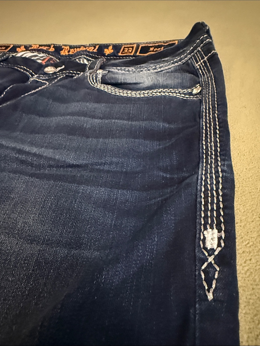 Rock Revival Women's Dark Indigo Boot Cut Jeans “Monje” - Picture 6 of 9